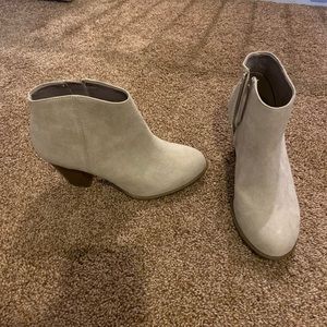 Old Navy Tan Suede Booties